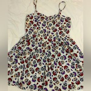 Hell Bunny Day of the Dead sugar skull sundress, womens size XL